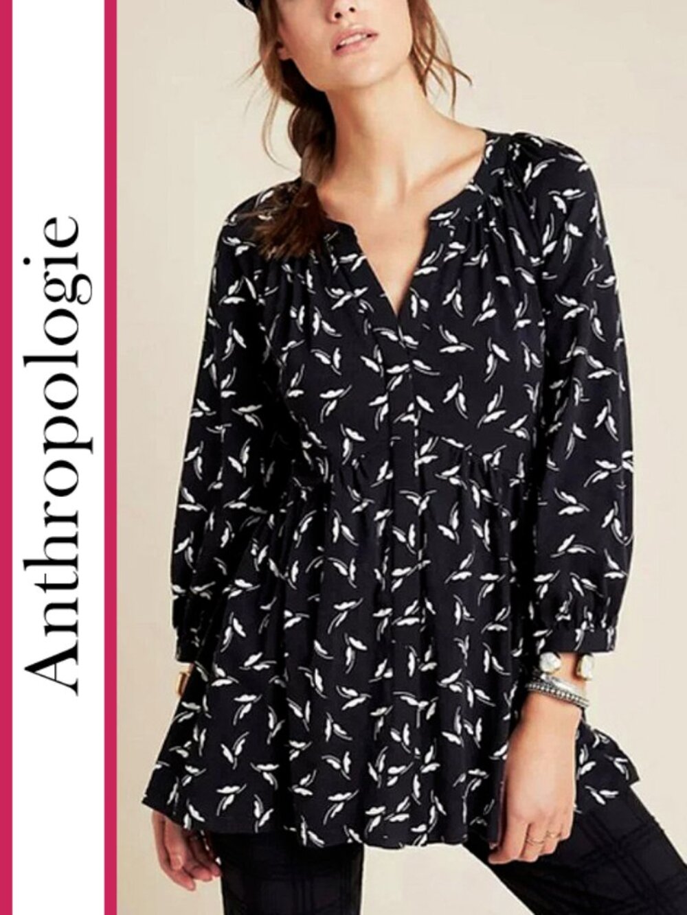 Anthropologie/Maeve | 'Winona' Babydoll Tunic Top